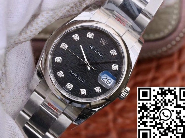 DJ Dial 116200 Datejust Black Rolex 36mm Factory 0119